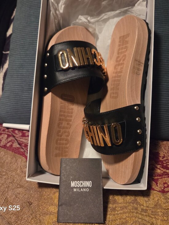 Moschino Shoes - Moschino Wooden Clog Sandals